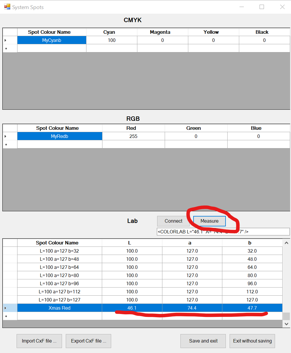 CxF Files and Spot Color Matching