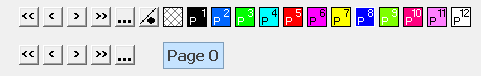 palette toolbar overprint settings and page numbers